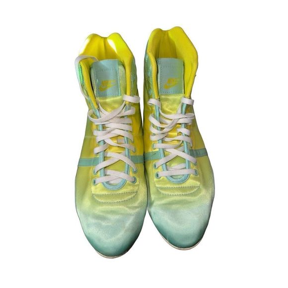 Nike Hijack Mid Green/Yellow Shoes - Picture 3 of 6